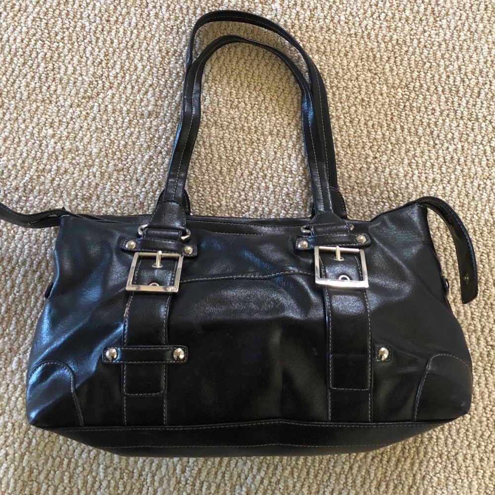 Black bag with buckles